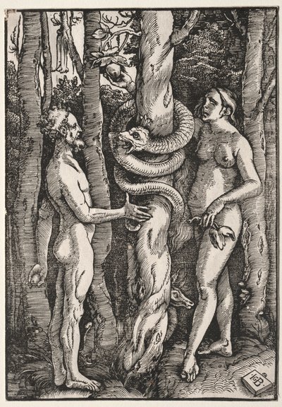 Adán y Eva de Hans Baldung