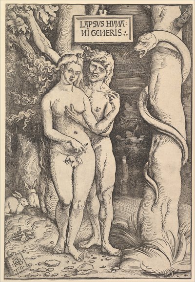 Adán y Eva de Hans Baldung