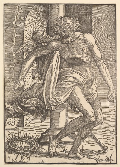 Cristo con los Instrumentos de Tortura Soportado por un Pequeño Ángel, 1517 de Hans Baldung