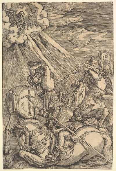 Conversión de Pablo, ca. 1514 de Hans Baldung