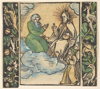 Ilustración del Beschlossen Gart des Rosenkranz Mariae de Hans Baldung