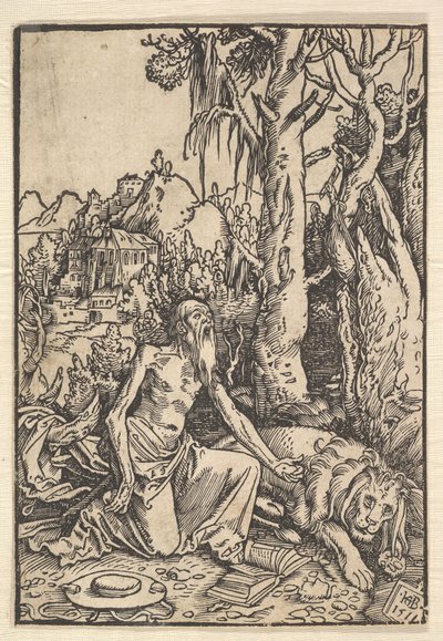 San Jerónimo en el Desierto de Hans Baldung