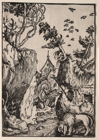 San Jerónimo en el desierto de Hans Baldung