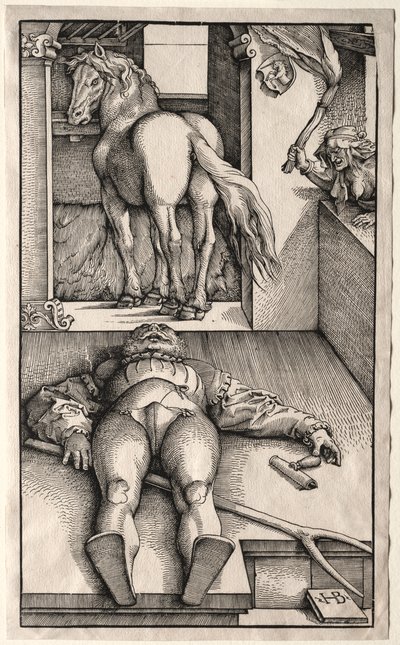 El novio embrujado, 1544-45 de Hans Baldung