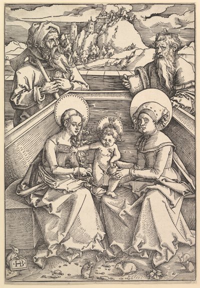 La Sagrada Familia con Santa Ana y San Joaquín de Hans Baldung