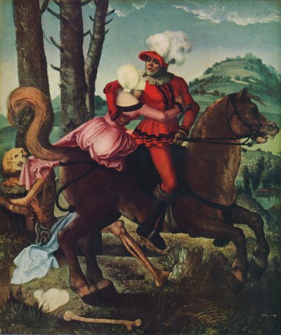 El caballero, la joven y la Muerte, c1510 de Hans Baldung