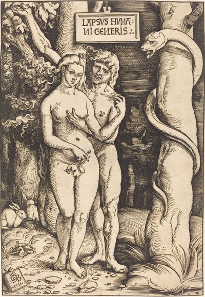 Adán y Eva de Hans Baldung Grien