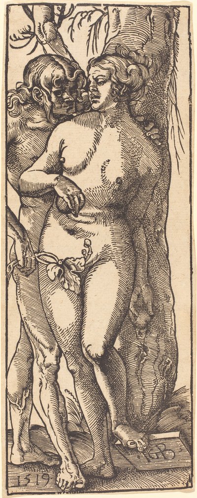 Adán y Eva, 1519 de Hans Baldung Grien