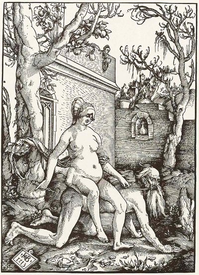 Aristóteles y Phyllis de Hans Baldung Grien