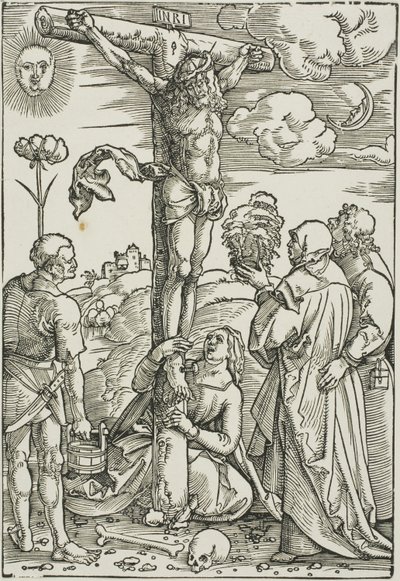 Cristo en la Cruz con María, Juan, la Magdalena y Esteban de Hans Baldung Grien