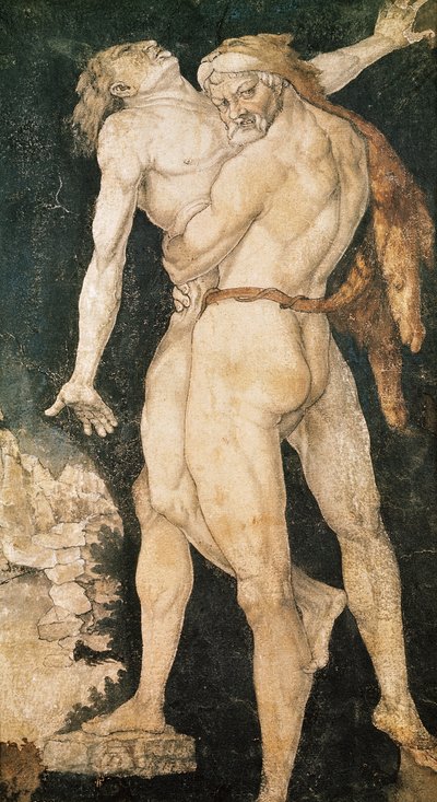 Hércules y Anteo, c.1530 de Hans Baldung Grien