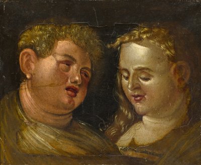 Cabeza masculina y femenina, mediados del siglo XVI de Hans Baldung Grien