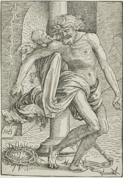 Hombre de dolores ante la columna de Hans Baldung Grien