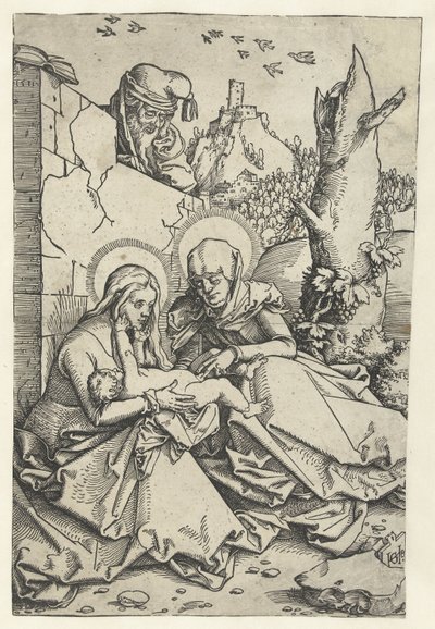 María y el Niño con Ana y José
Anna y Joseph de Hans Baldung Grien