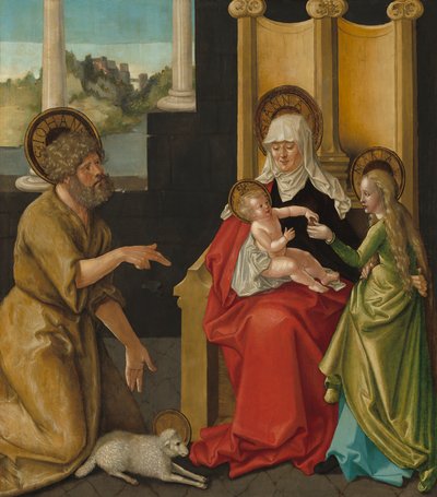 Santa Ana con el Niño Jesús, la Virgen y San Juan Bautista, c.1511 de Hans Baldung Grien