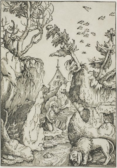 San Jerónimo en el Desierto de Hans Baldung Grien