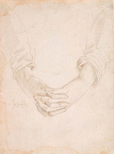 Estudio de las manos dobladas de una mujer de Hans Baldung Grien