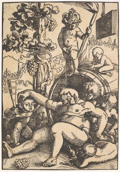 El Bacchus Borracho, c.1520 de Hans Baldung Grien