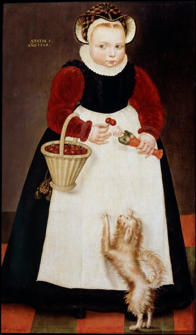 Retrato de una niña joven, 1584 de Hans Bock the Elder