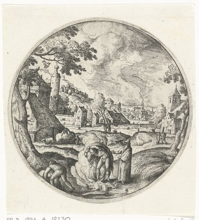 las malas hierbas se queman La parábola de la cizaña entre los trigos (título de la serie) de Hans Bol