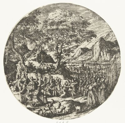 Reconciliación entre Esaú y Jacob de Hans Bol