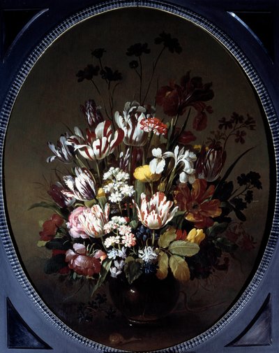 Jarrón de flores de Hans Bollongier