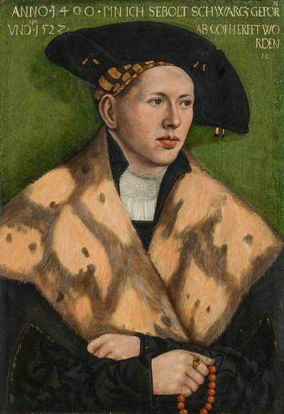 Retrato de Sebolt Schwarcz de Hans Brosamer
