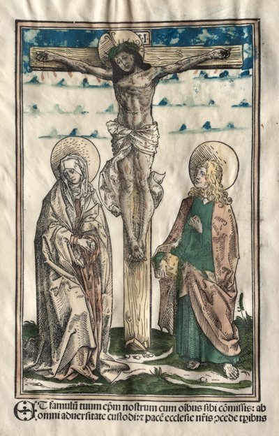 Cristo en la cruz entre María y Juan de Hans Burgkmair