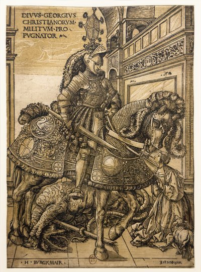 San Jorge y el dragón de Hans Burgkmair