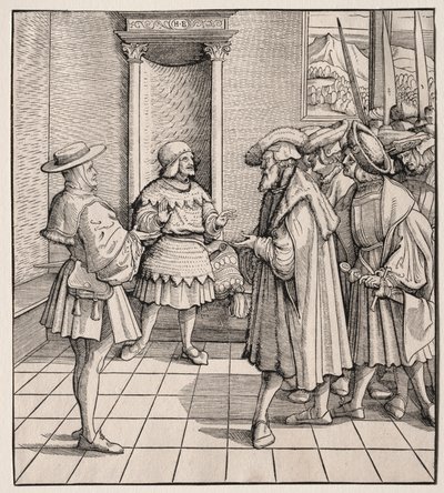 El mal consejo de un hombrecito a otro, 1512-1516 de Hans Burgkmair