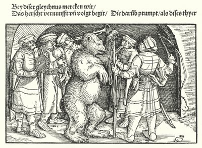 Los entrenadores de osos de Hans Burgkmair