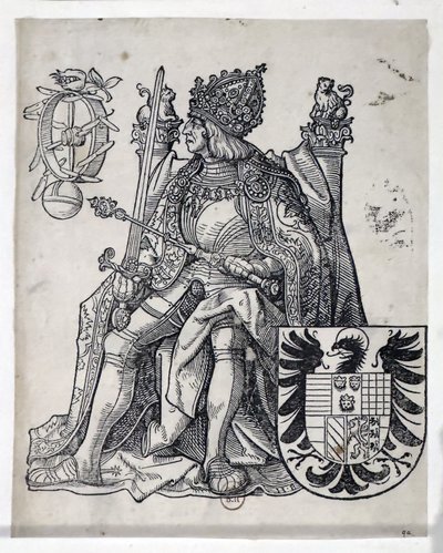 El emperador Maximiliano, hacia 1509-1512 (grabado) de Hans Burgkmair