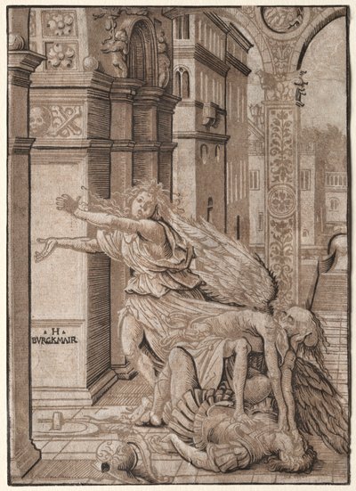 Los amantes sorprendidos por la muerte, 1510 de Hans Burgkmair