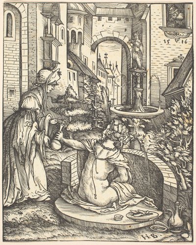 Betsabé en Su Baño de Hans Burgkmair I