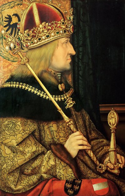 Retrato de Federico III 1415-1493, Emperador del Sacro Imperio Romano, finales del siglo XV de Hans Burgkmair the Elder