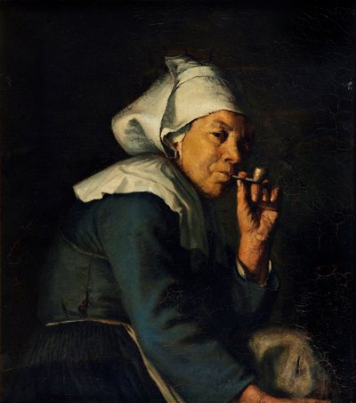 Campesina de Bretaña, c.1886 (óleo sobre lienzo) de Hans Christian Koefoed