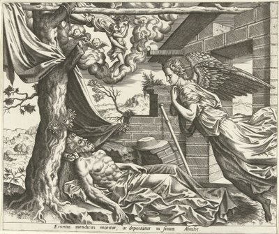 La muerte de Lázaro La historia de Lázaro y el hombre rico (título de la serie) de Hans Collaert (I) (possibly)