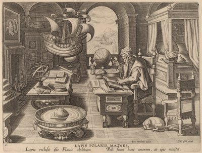 Lapis Polaris, Magnes de Hans Collaert the Younger after Jan van der Straet