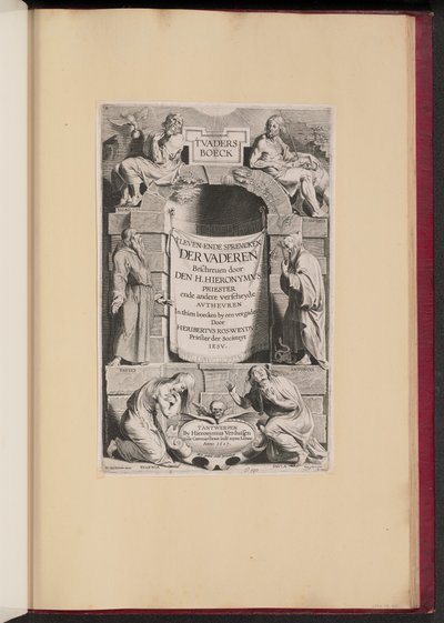 Página de título para Heribert Rosweyde, 
