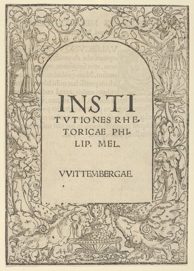 Borde del título, principios del siglo XVI de Hans Cranach