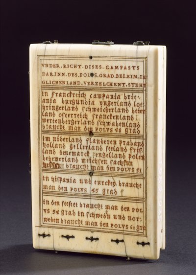 Reloj de sol con brújula de tableta, Nuremberg, 1574 de Hans Ducher