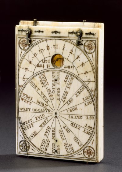 Reloj de sol con brújula de tableta, Nuremberg, 1574 de Hans Ducher