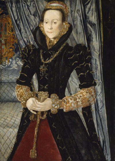 Retrato de una dama de la familia Wentworth de Hans Eworth or Ewoutsz