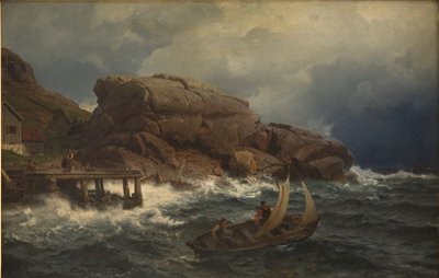 Un puerto noruego de Hans Gude