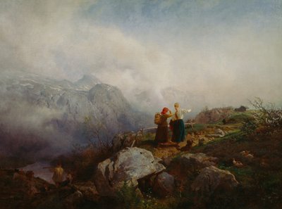 Paisaje de montaña de Hans Gude