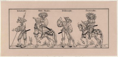 El abogado defensor de Viena de 1529 - basado en una xilografía de Nikolaus Meldemann de Hans Guldenmundt