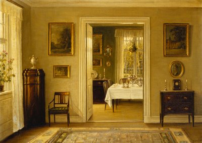 Mirando hacia el comedor de Hans Hilsoe