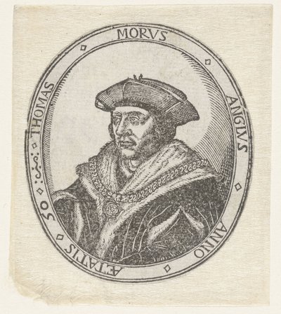 Retrato de Tomás Moro de Hans Holbein (II) (attributed to)