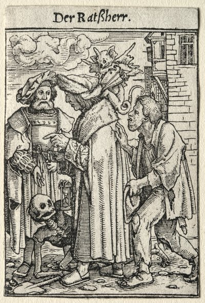 Danza de la muerte: El consejero de Hans Holbein