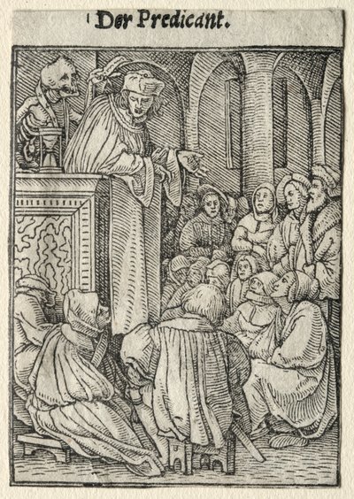 Danza de la muerte: El predicador de Hans Holbein